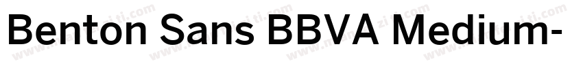Benton Sans BBVA Medium字体转换